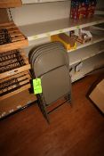Folding Table, with (3) Metal Folding Chairs, Table Dims.: Aprox. 49