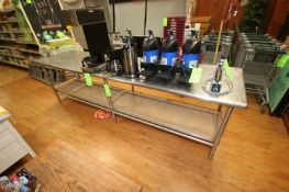 S/S Table, Overall Dims.: Aprox. 116