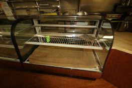 Federal Glass Display Case, with Internal Shelf, Overall Dims.: Aprox. 50