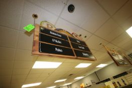 3-Grocery Store Isle Signs, Overall Dims.: Aprox. 48