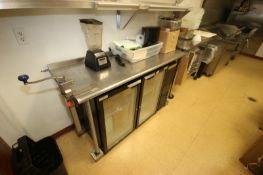 S/S Table, with Edlund S/S Can Opener, Overall Dims.: Aprox. 63