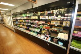 Open Refrigerated Display Case, with 4-Internal Shelves, Overall Dims.: Aprox. 192