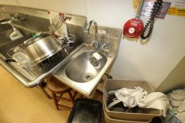 S/S Single Bowl Sink, M/N HSAM-IQ, S/N 0610240320, Overall Dims.: Aprox. 18