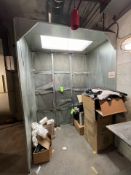 PAINT EXHAUST BOOTH APPX 8'H x 6'W x 44''D (Non-Negotiable Rigging, Packaging and Loading Fee: $25)