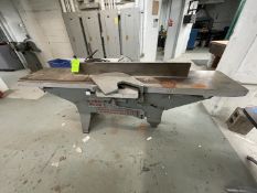 NEWMAN JOINER, MODEL 60, S/N 8744, 18'' DIAMETER, APPX 98''L x 18''W x 3''H TABLE, CAST IRON (Non-