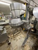 URSCHEL CUTTER / SLICER MODEL CC,PORTABLE UNIT ON CASTERS, SET UP FOR 1/8