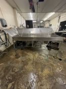 S/S WASHING AND PACKOFF TABLE,APPROX. 84