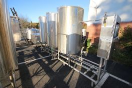 Process Automation Engineering 3-Tank CIP System,with (3) Aprox. 250 Gal. S/S Single Wall Vertical
