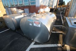 Mueller HiPerform Aprox. 500 Gal. S/S JacketedFarm Tank, S/N 74079, Internal Tank Dims.: 91