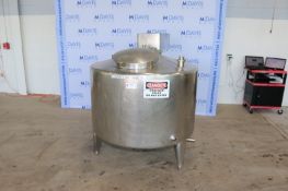 Aprox. 150 Gal. Insulated S/S Vertical Tank, with S/S Vertical Agitation, Internal Tank Dims.: