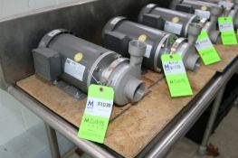 (2) NEW WEG 3 hp Pumps,M/N 00336ES3EF56C, 208-230/460 Volts, 3 Phase, with Aprox. 2-1/4