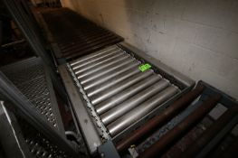 S/S Scissor Lift Table, with Roller Conveyor TypeTop Area, Overall Dims. of Top Area: Aprox. 55