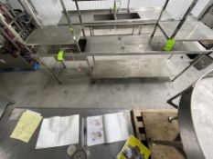 S/S TABLE WITH SINGLE BOWL SINK, 9'6