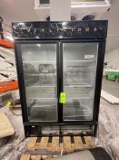TRUE REFRIGERATION 2-DOOR DISPLAY REFRIGERATOR, MODEL GDM-49F, S/N 5096765, 115V, 54