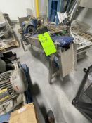 CLEATED INCLINE CONVEYOR, APPROX. 6