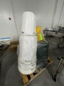 ASSORTED BRUTE TRASH CANS, LARGE AND SMALL SIZES (5) GREY BINS