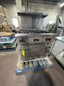 HOBART WOLF 6-BURNER RANGE OVEN, (RIGGING, LOADING, SITE MANAGEMENT FEE $100)