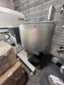 2014 RUHLE S/S VACUUM COOLING TUMBLER, MKR 150, S/N 1442, PORTABLE UNIT MOUNTED ON CASTERS, 220 V