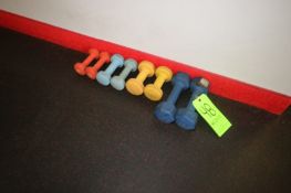 Rubber Dumbbells, Includes Set of 2 lbs., 3 lbs., 4 lbs., & 8 lbs. (LOCATED @ 2800 GOLDEN MILE