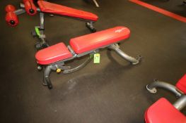 Fitness Bench, with Adjustable Back & Seat, with (2) Wheels on Frame, Bench Total Length: Aprox. 53