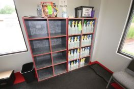 Wooden Cubby Holes, Overall Dims.: Aprox. 52