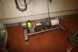 WCB 10 hp Positive Displacement Pump, M/N 130, S/N 41176506, with Baldor 1770 RPM Motor, Mounted