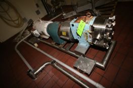 2011 SPX 20 hp Positive Displacement Pump, M/N 130 U 1, S/N 1000002616264, with Aprox. 3