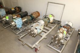 Waukesha 5 hp Positive Displacement Pump, with Reliance 1745 RPM Motor, 230/460 Volts, 3 Phase, with