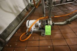 Tri-Clover 2 hp Centrifugal Pump, S/N 105545-03, with Aprox. 2