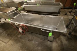 S/S Portable Trough, Internal Dims.: Aprox. 70-1/2