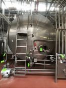 (1) WALKER 7,000 GALLONHORIZONTAL S/S GLYCOL JACKETED TANK, MODEL HHT, S/N SPG-53754-2 WITH VERTICAL