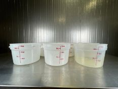 Lockhart 12qt Round Food Storage Containers, Containing Some Units Between 6-12 qts (Auction ID