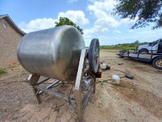 800 lbs. S/S Tumbler, with Motor, Mounted on S/S Frame (NOTE: Missing Gear Cover) (Handling,