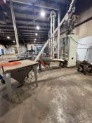 HAPMAN HELIX S/S HOPPER WITH AUGER CONVEYOR, MODEL 400 SS, S/N X11072-00, APPROX. HOPPER DIMS 38