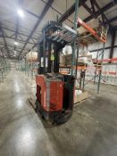 RAYMOND 4,000 LB STANDUP FORKLIFT, MODEL EASI, S/N ET-B-97-04446, APPROX. 42