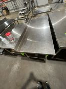 REGENCY S/S TABLE WITH S/S BOTTOM SHELF AND BACKSPLASH APPROX. 72'' X 30'' X 34
