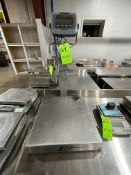 B-TEK DIGITAL PLATFORM SCALE, MODEL T103P, APPROX. PLATFORM DIMS: 18