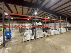 7-SECTIONS OF PALLET RACKING, (9) UPRIGHTS, (22) CROSS BEAMS, APPROX. 132