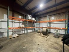 (4) SECTIONS OF PALLET RACKING, (6) UPRIGHTS, (8) CROSS BEAMS, APPROX. 144