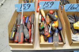 Lot-Various Screwdrivers and Nut Drivers in (3) Boxes, (Bldg 1)