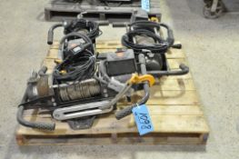 Lot-(3) Warn Series 12, 12,000-Lbs. Capacity 12-Volt Electric Vehicle Cable Winches with Controllers