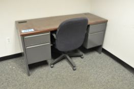 Lot-(4) Desks and (4) Chairs, (Bldg 2)