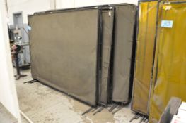 Lot-Various Cloth Welding Screens, (Bldg 1)