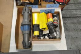 Lot-3-Phase Electrical Plugs in (2) Boxes, (Bldg 1)