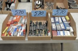 Lot-Carbide Inserts in (1) Box, Carbide Cutters in (1) Box and Packaged Carbide Cutters in (1) Box