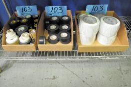 Lot-Various Rolls of Tapes in (3) Boxes, (Bldg 1)