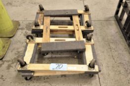 Lot-(5) 4-Wheel Furniture Dollies, (Bldg 1)