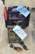 Lot-(1) Jump N Carry JNC660, 12-Volt Booster Start, and (1) Nautilus 12-Volt Battery Charger