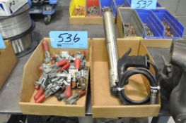 Lot-Destaco Clamps and (1) Semco Model 250-A, 100 PSI Cartridge Material Dispenser in (2) Boxes