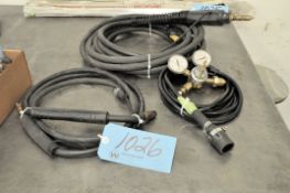 Lot-(2) Mig Welding Guns and (1) Argon Gas Regulator and Hose